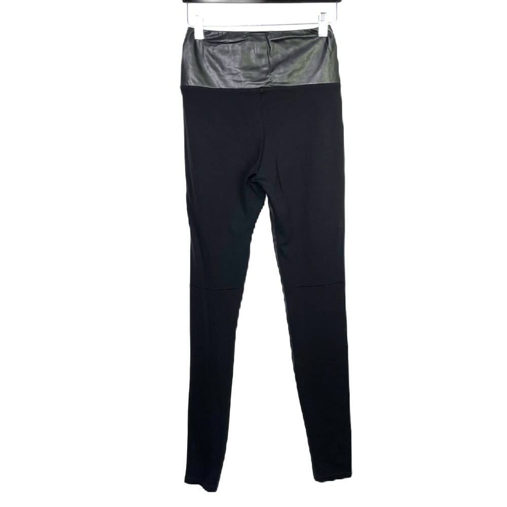 Aritzia Wilfred Free Daria Pant High Waisted Vegan Leather Leggings Black Size M - Picture 14 of 14